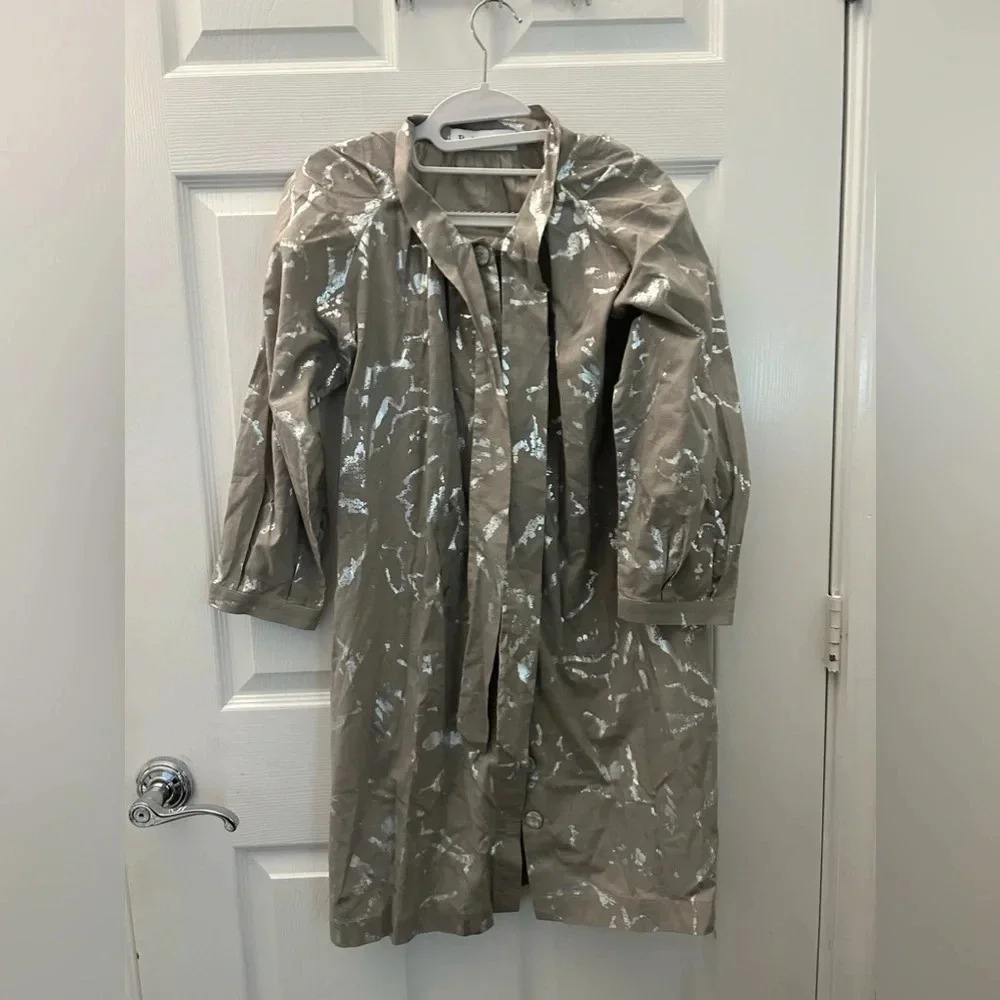 Buru gray with metallic accents dress xs